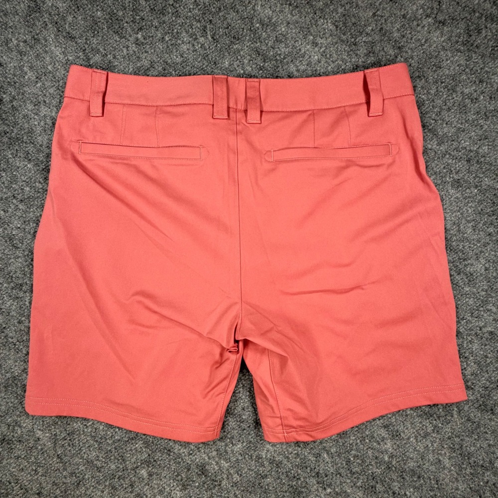 Rhone Commuter Shorts Mens 32 Coral Pink Stretch Performance Golf Casual 0751 - Picture 2 of 7